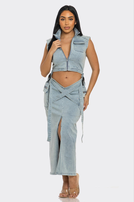 Modern Edge Denim Co-ord Dress