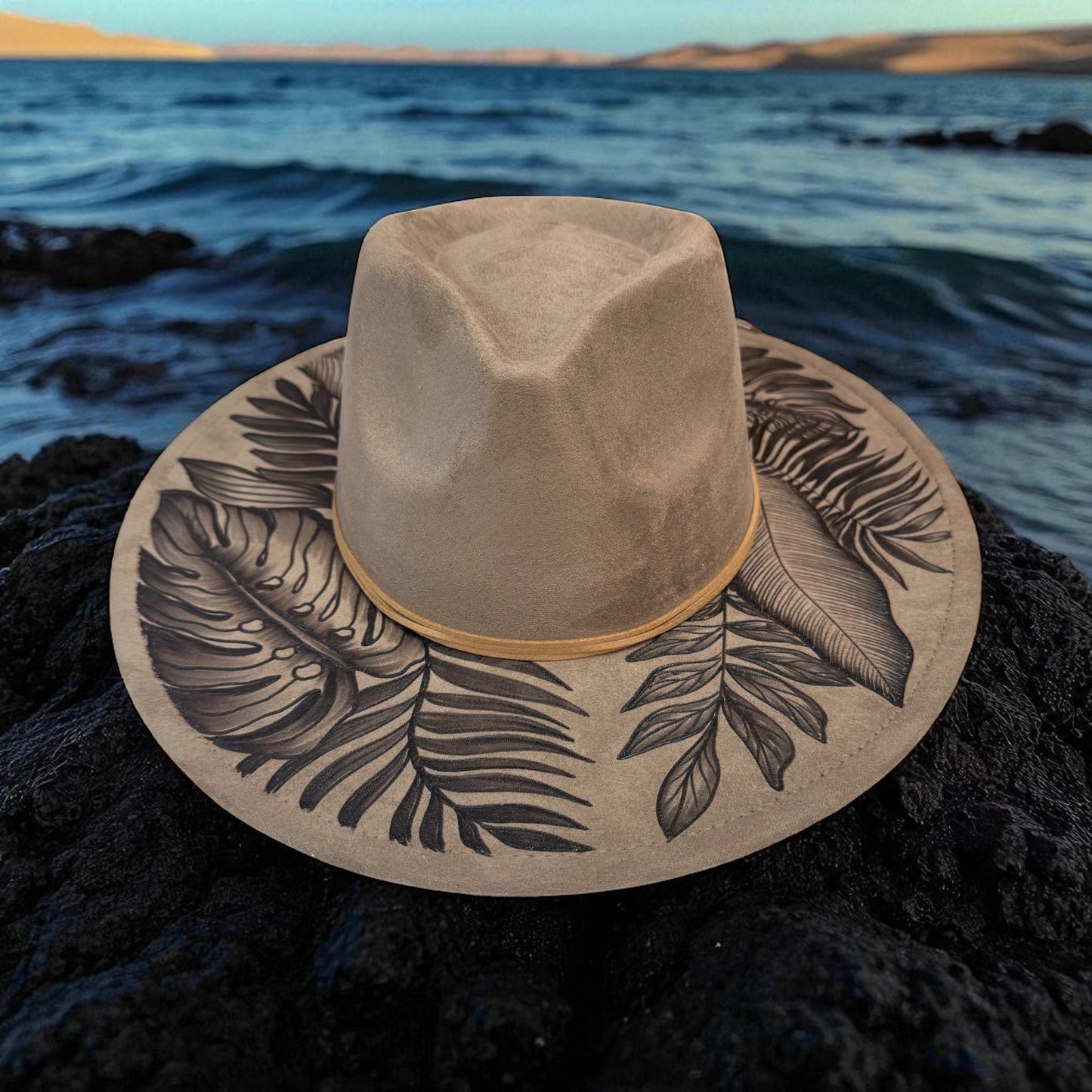High Definition- Burned Wide Brim Fedora Series