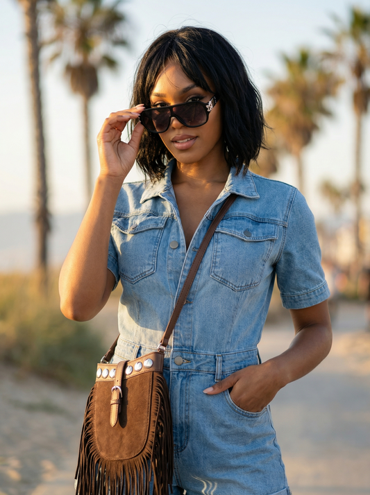 Denim Dazzle Romper BUNDLE Accessories Package