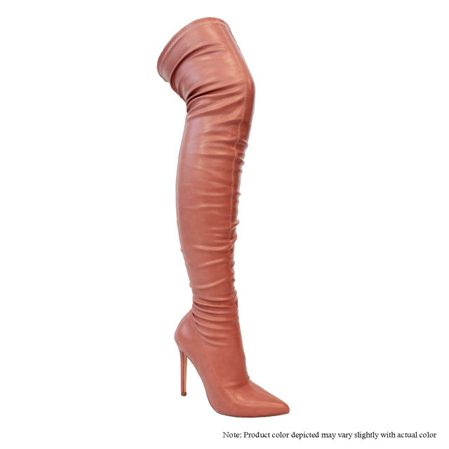 Gisele - Rose PU {Order 1/2 Size Larger}