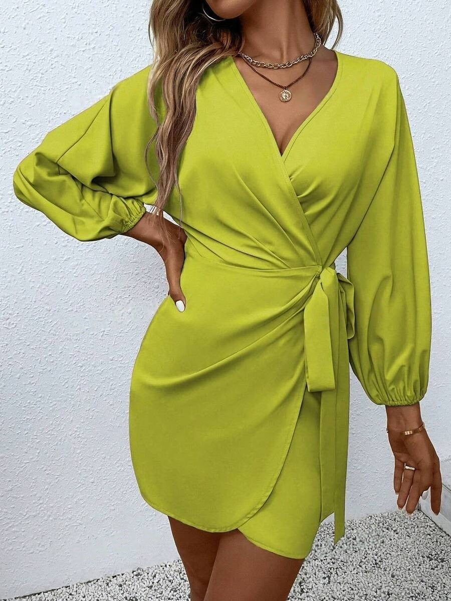 Spring Summer Women Clothing Sexy Lacing Satin Dress