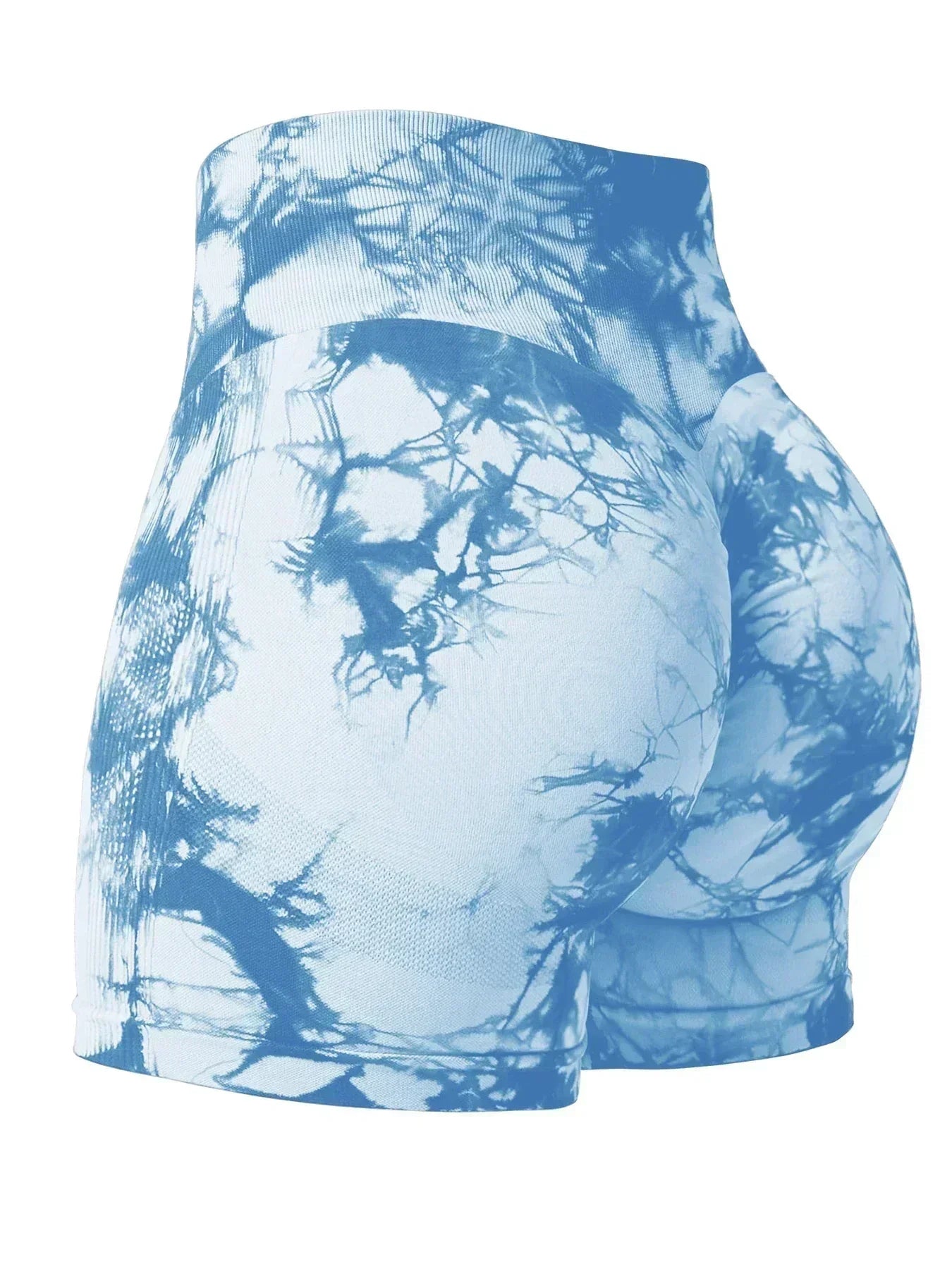 2024 Summer New 16 Color Sexy Tie Dye Shorts Woman Fitness Seamless Butt Lifting Shorts One Pieces Activewear Running Outdoors