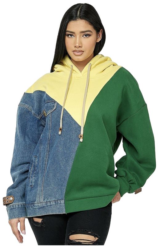 Denim Sweatershirt Hoodie