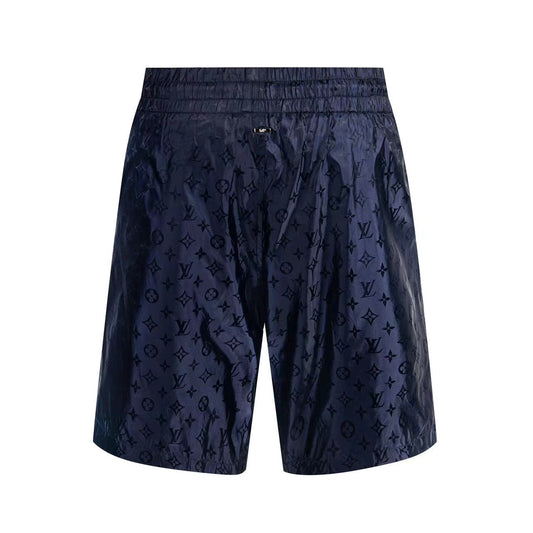 LV jacquard Silk Elastic Drawstring Shorts