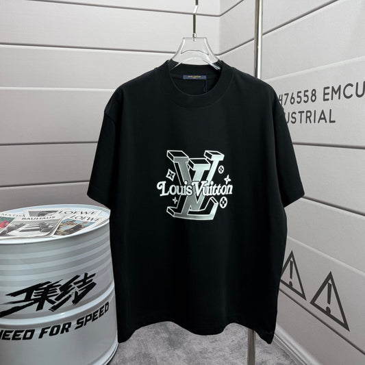 LV 3D Silicon Cotton T-Shirt