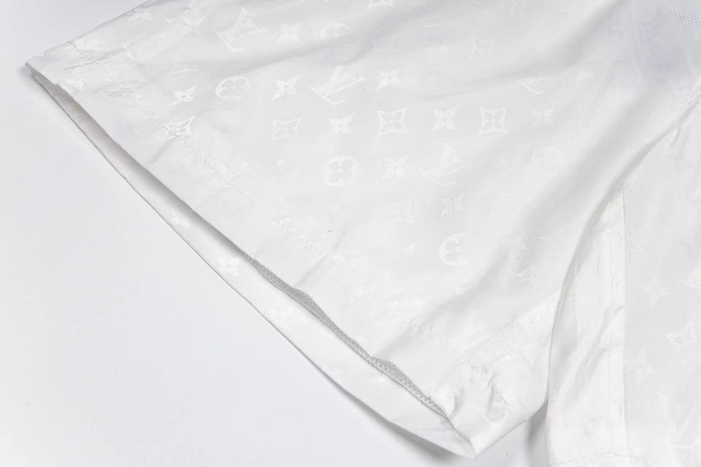 LV jacquard Silk Elastic Drawstring Shorts