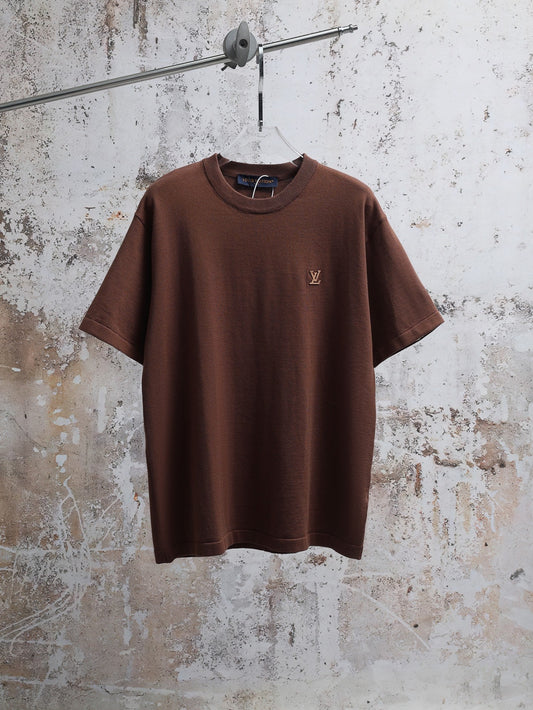 LV Cotton Knit Crewneck T-Shirt