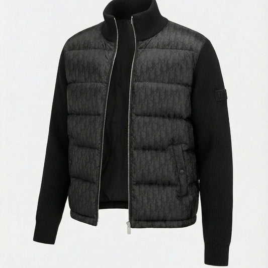 DIOR Oblique Hybrid Knit Puffer Jacket