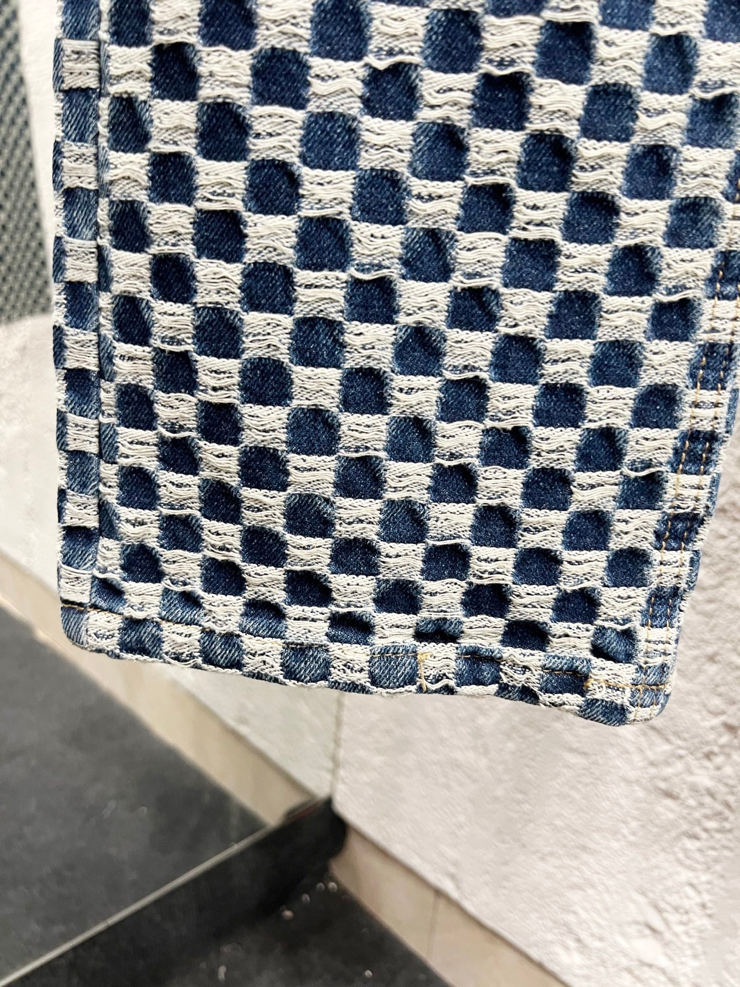 LV Checkerboard Denim Jeans