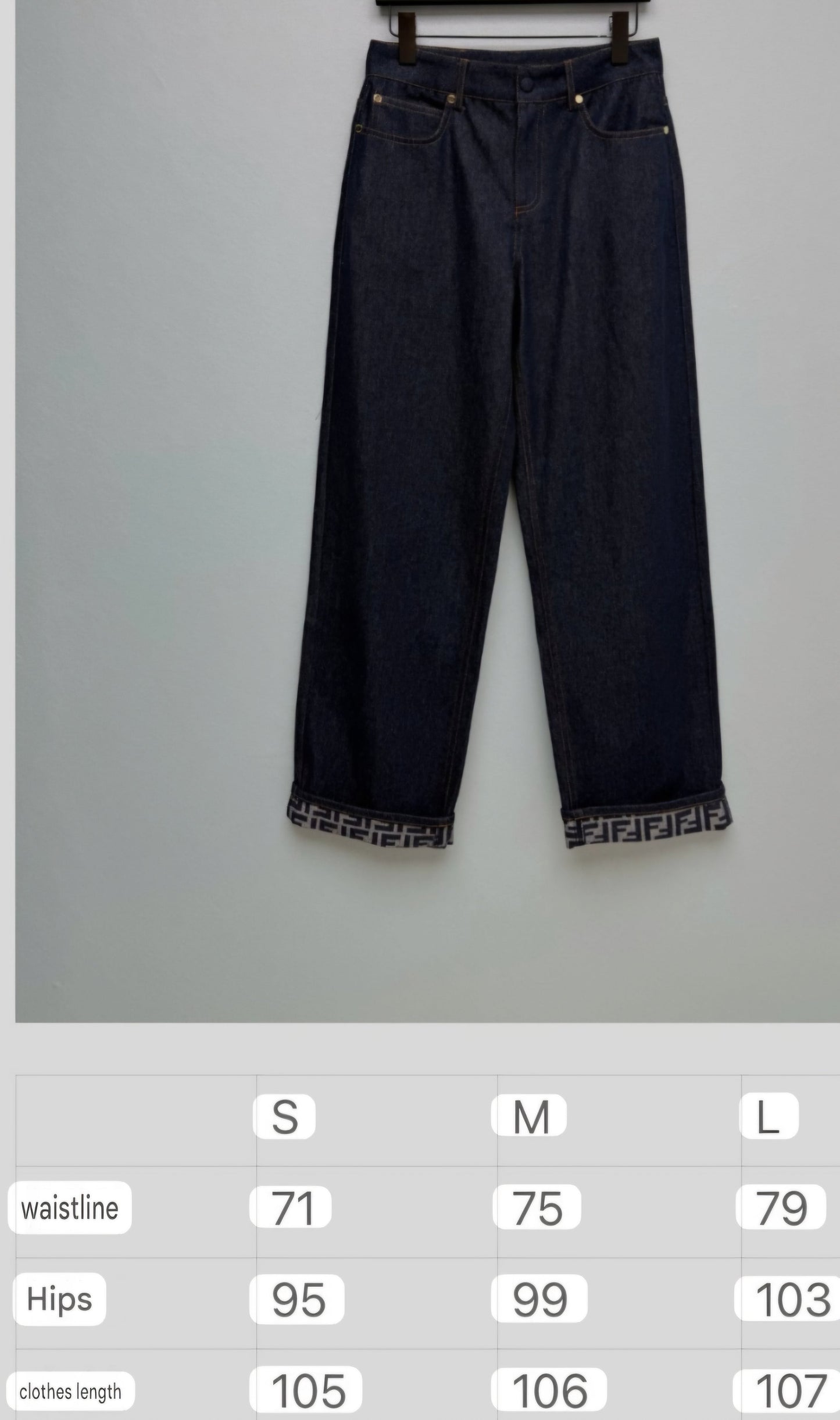 Women Fendi High Waisted Straight-Leg Jeans