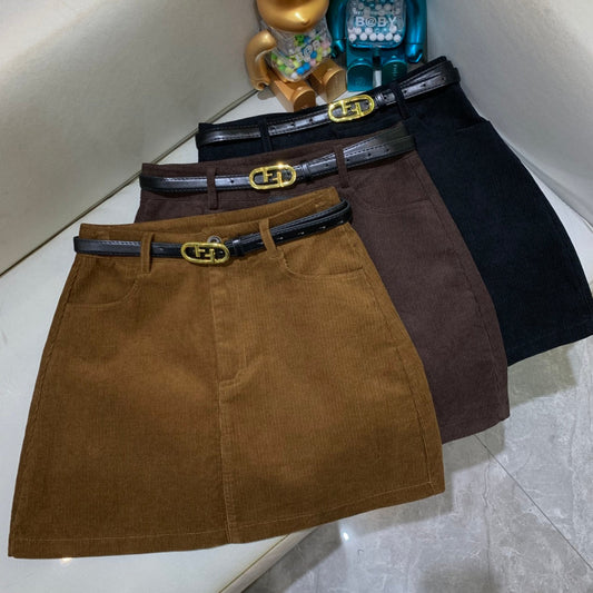 Fendi Carduroy Skirt
