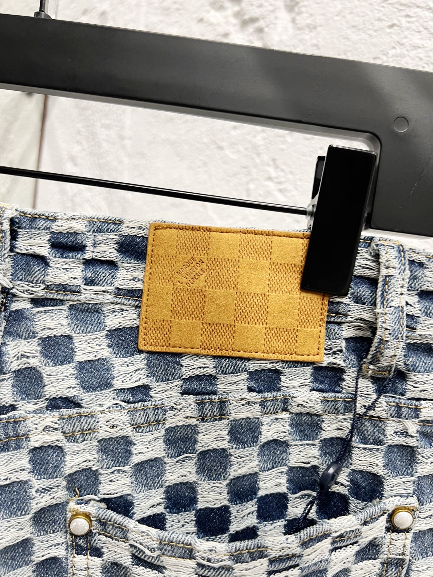 LV Checkerboard Denim Jeans