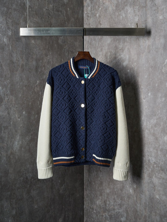 LV Terry Cloth Baseball Jacket