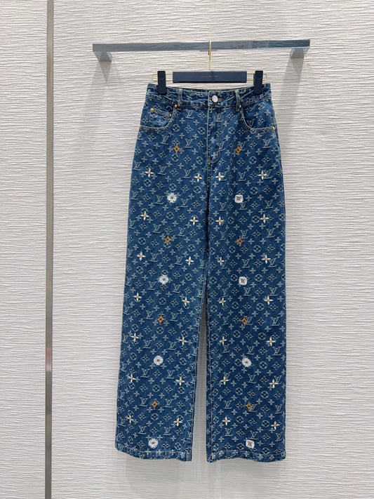 LV Denim Pants - women's