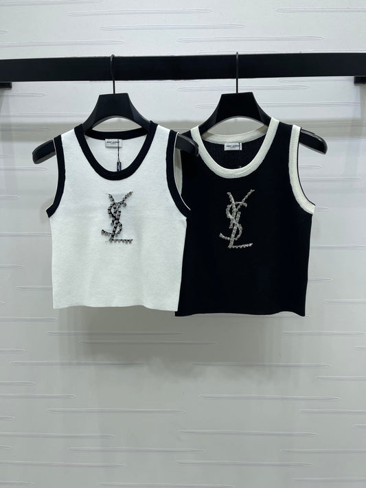 YSL Knit Sleeveless Shirt- Women's
