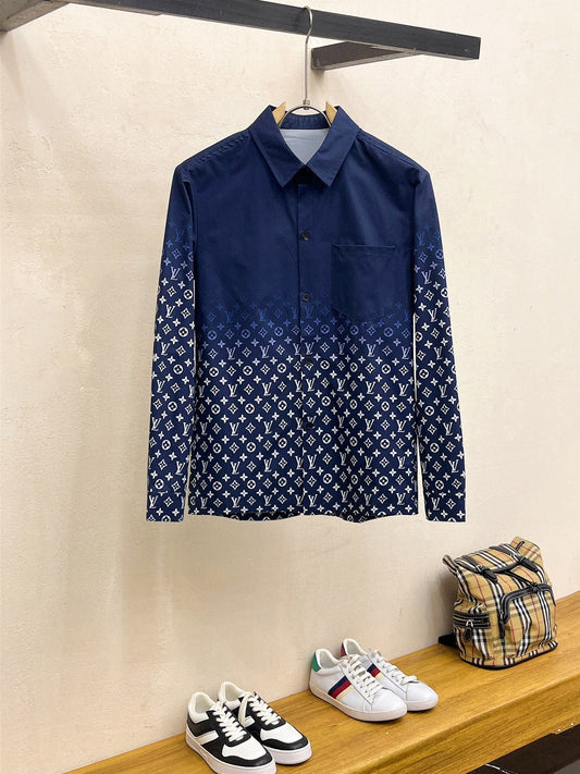 LV Print Long Sleeve Shirt