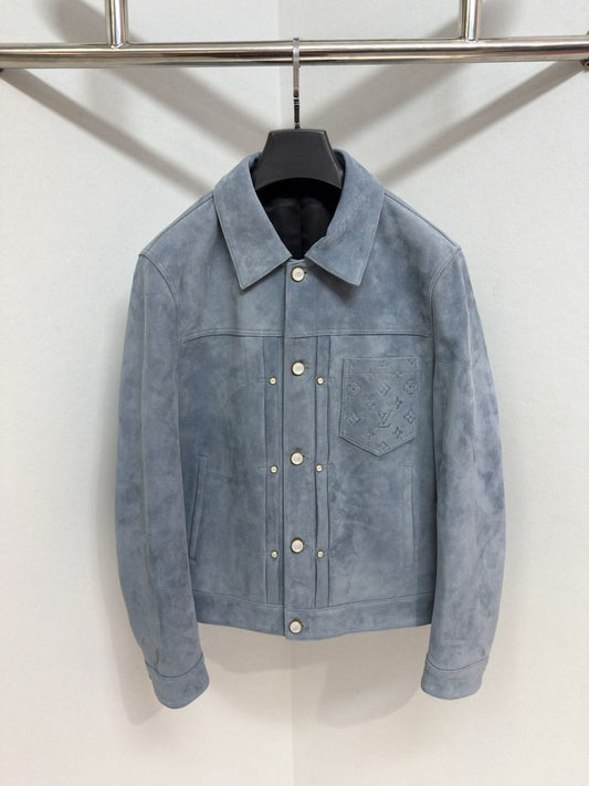 LV CalfSkin Leather Jacket