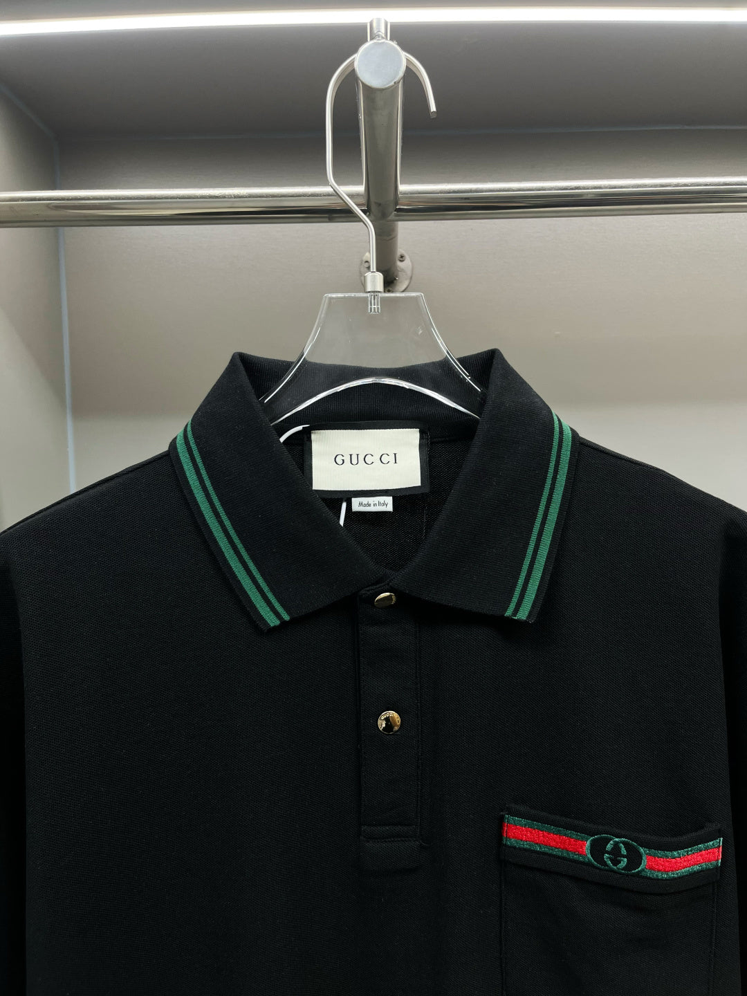 GG Embroidered polo shirt