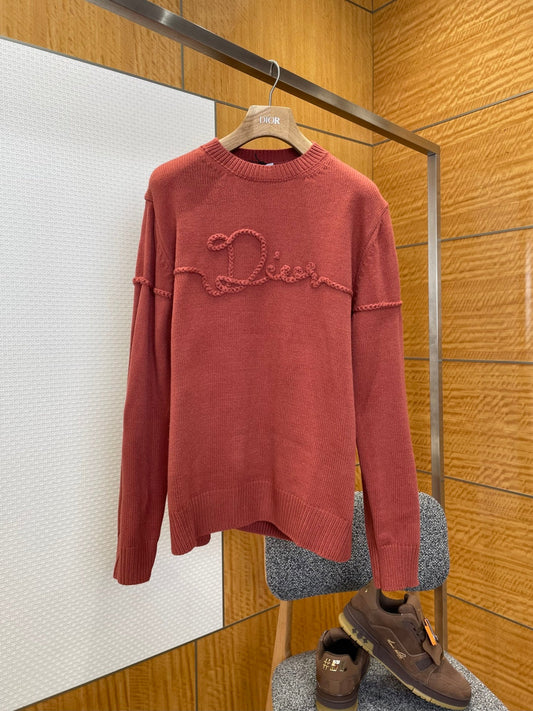 Dior Embossed Letter Knit Sweater