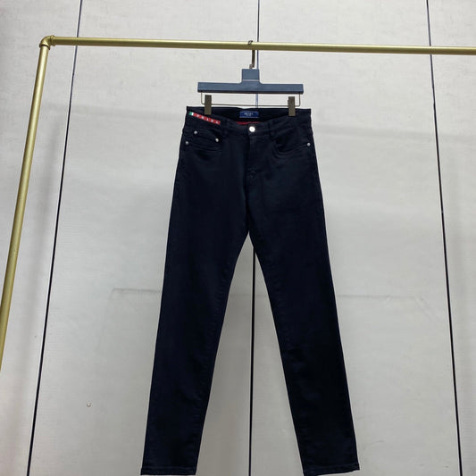 Prada Black Denim Fitted Jeans