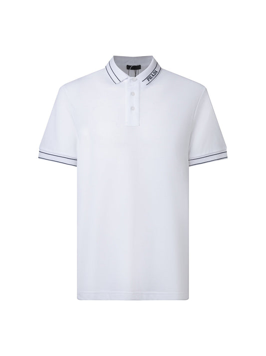 Prada Embroidered Collar Shirt
