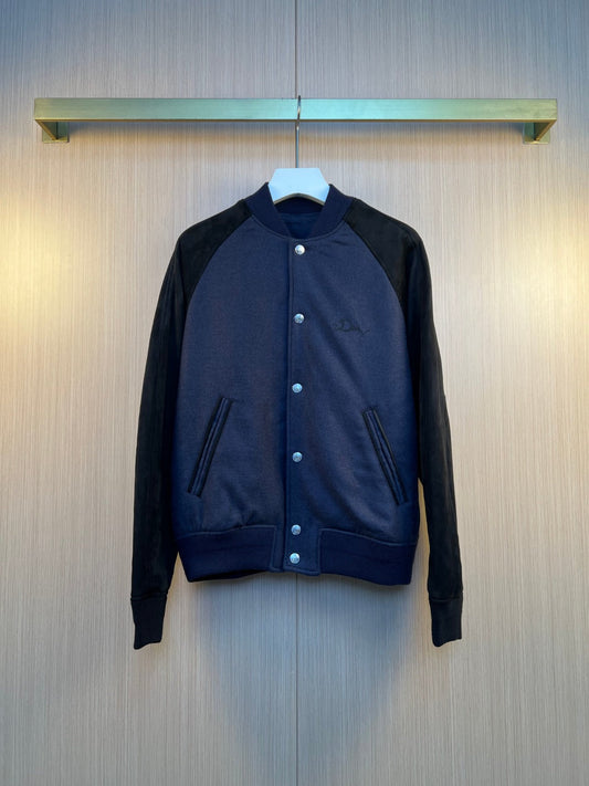 Dior Ribbon Embriodered Baseball Jacket