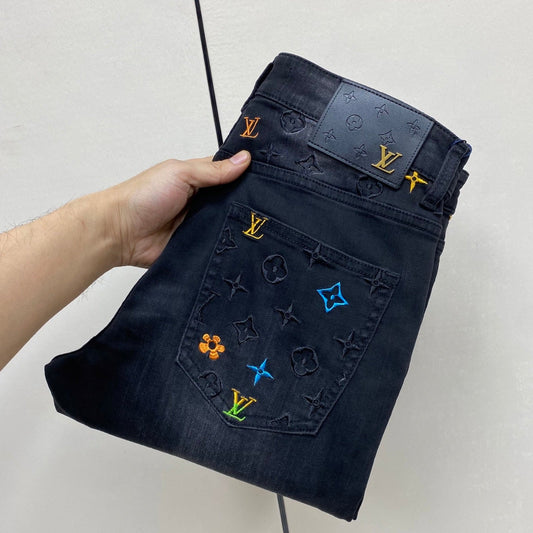 LV Slim Fit Straight Leg Jeans