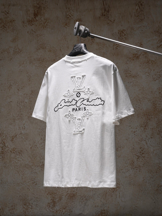 LV Applique Embroidered T-Shirt