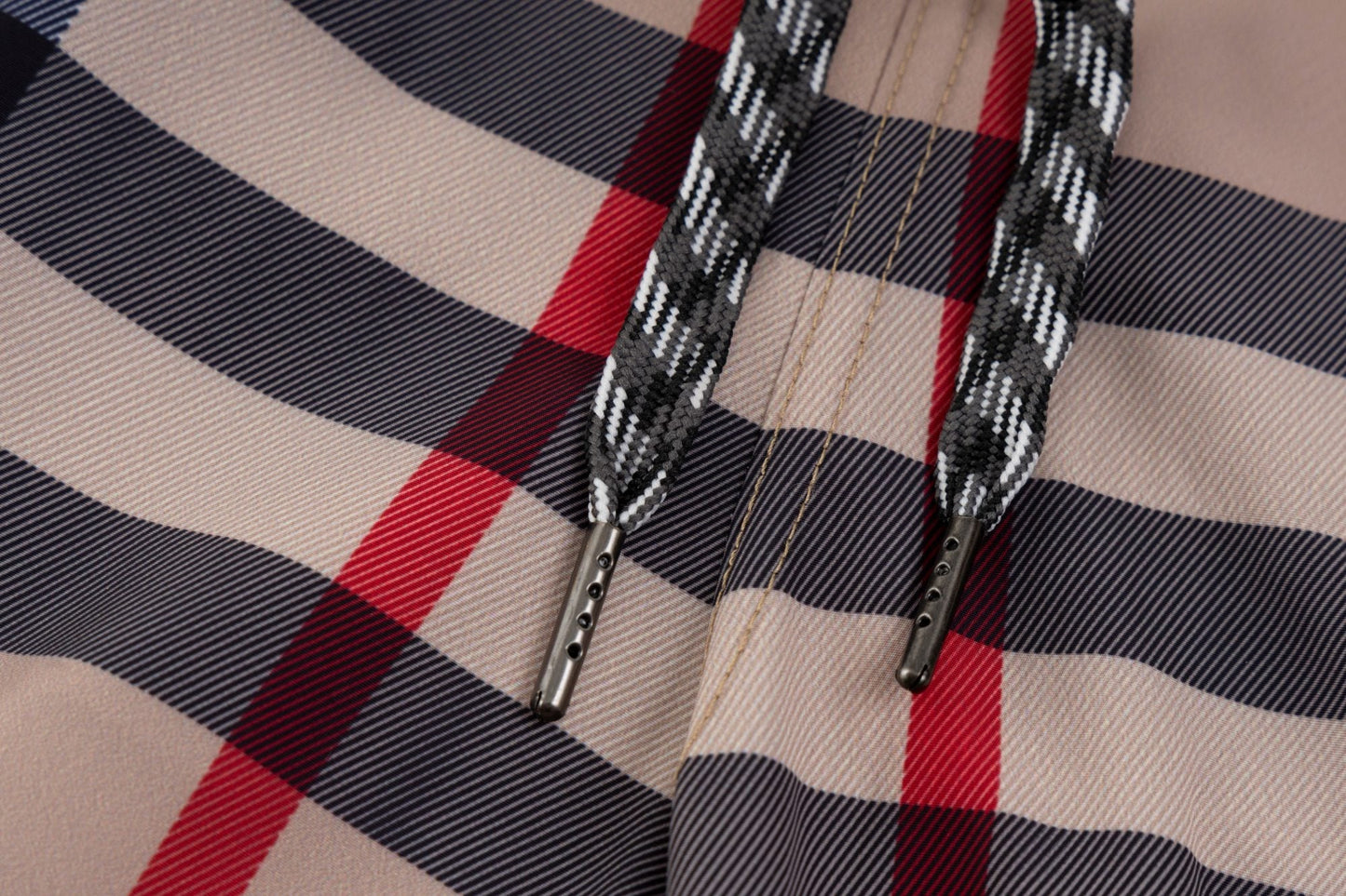 Burberry check beach shorts