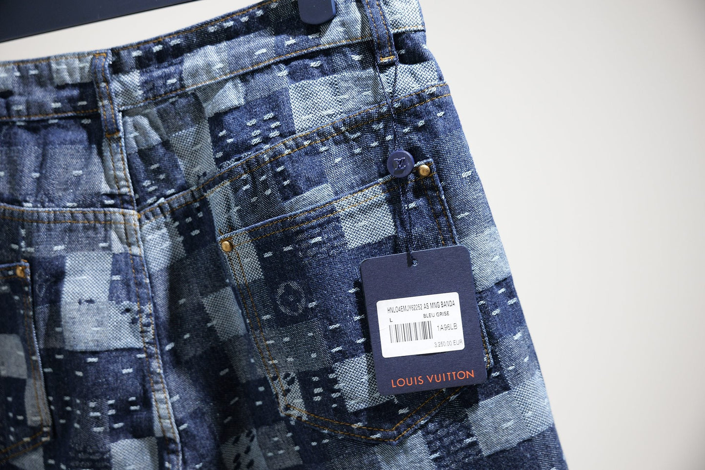 LV denim shorts