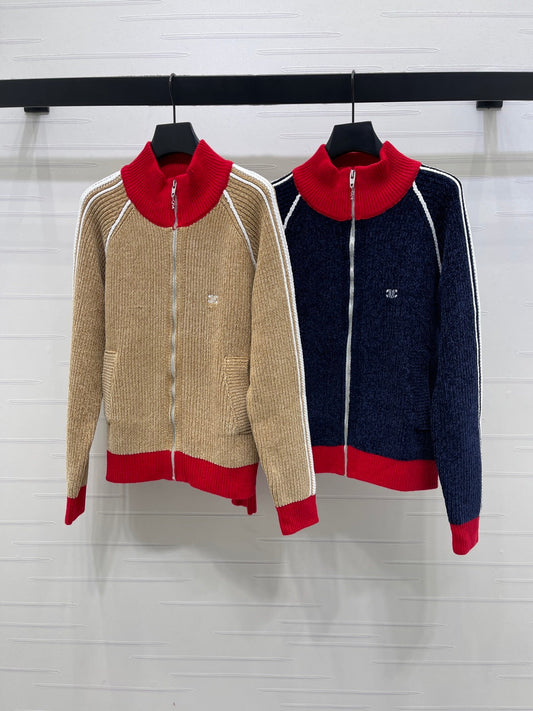 Celine Collar Up Knitted Cardigan