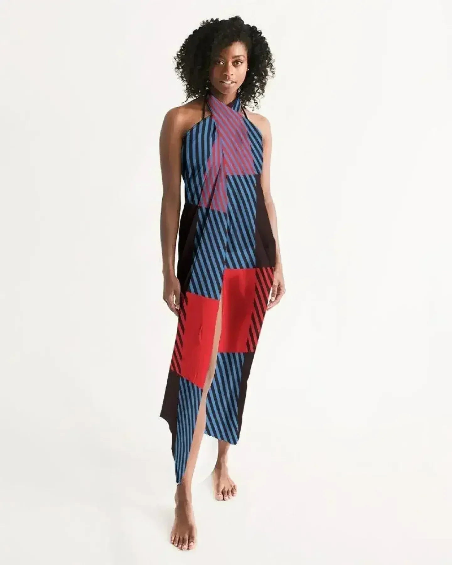 Sheer Multicolor Swimsuit Cover Up